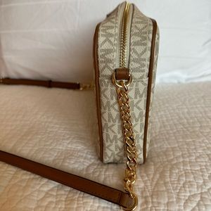 Tan and brown MK bag.